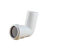 Pushfit 40mm Waste Pipe Conversion Bend - White - Pack of 2