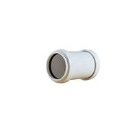 Pushfit 40mm Waste Pipe Coupling - White - Pack of 2