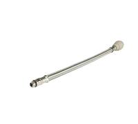 Pushfit Braided Hose 300mm x 12mm M10 - Tap Flexi Connector - 1 Pack John Guest Grey One Size