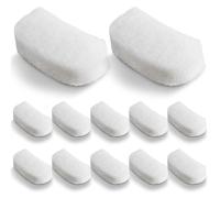 Pushglossy 12 Pcs Water Polishing Pads Compatible with 106/107/206/207 Canister Filter Media Aquarium Filter Pad 5.71 x 2.76 x 1.38 Inches Fish Tank Aquarium Accessories