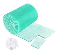 Pushglossy 16" x 197" Air Vent Filters Kit Floor Vent Filters Includes MERV 8 Electrostatic Air Filter Roll and Adhesive Hook Tape Floor Home Vents, Triple Filtration