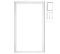 Pushglossy 20'' x 36'' Entry Door Frame Insert Only Replacement Kit (Glass Not Included) 1 Lite Exterior Front Door Window Frame Grille Inserts Replacement Kit for Home Improvement