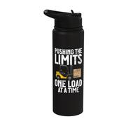 Pushing The Limits one Load at a Time Forklift Stainless Steel Insulated Water Bottle