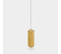 Pushka Home LTD Contemporary Brushed Solid Brass Knurled Round Cylindrical Bathroom Toilet Ceiling Fan Light Pull Handle (Gold)