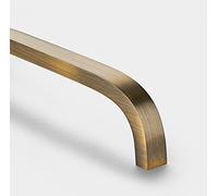 Pushka Home LTD Modern Brass Antique Gold Bar Handles Suitable for Cabinets, Wardrobes, Doors and Drawers (PH108 - Hole Centre 160mm)