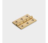 Pushka Home Modern Solid Brass Double Bronze Washered Gold Silver Black Antique Gold Door Butt Hinges Sold Individually 76mm x 51mm