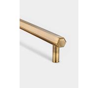 PUSHKA HOME Solid Brass Hexagonal Bar Handle with Hole Centre 320mm - Antique Gold PUSHKA HOME Gold