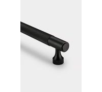 PUSHKA HOME Solid Brass Knurled Bar Handle with Hole Centre 320mm - Black PUSHKA HOME Black