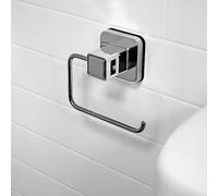 (Pushloc Wall Mounted Suction Toilet Roll Holder/Dispenser) Pushloc Wall Mounted Suction Bathroom Storage