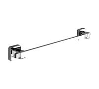 Pushloc Wall Mounted Double Edge Suction Towel Rail, Chrome, No Drilling, Easy Installation