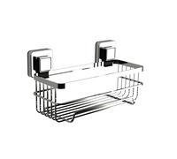 (Pushloc Wall Mounted Suction Bottle Basket) Pushloc Wall Mounted Suction Bathroom Storage