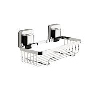 (Pushloc Wall Mounted Suction Rectangular Basket) Pushloc Wall Mounted Suction Bathroom Storage