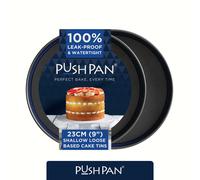 PushPan Set of 2 x 9 Inch (23cm) Shallow Cake Tins PushPan Grey One Size