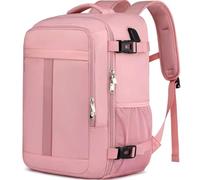 PUSLOM for New Ryanair Cabin Bags 40x30x20 Underseat Small Travel Backpack Cabin Size Rucksack for Plane Hand Luggage Backpack Carry on Bag for Airplanes Flight Bag with USB Charging Port-Pink