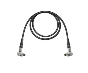 PUSOKEI 0B 2 Pin Male to Male Right Angle Power Cable, Compatible with TeradekBond, ARRIAlexa, ZCAM E2, RS2/RS3, TiltaFloat, Small HD (34.3inch)