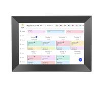 PUSOKEI 10.1 Inch Smart Digital Calendar & Chore Chart, 1080P Touchscreen Interactive Display, Smart Family Planner, 32GB Digital Photo Frame, APP Control, Wall/Desk Mount (Black)