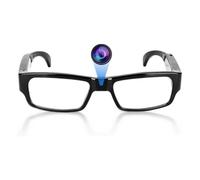 PUSOKEI 1080P HD Camera Glasses, Wearable Recording Glasses with Smart Stabilization & Wide Angle Lens, 1.5H Battery for Cycling, Sports, First - Person View Recording