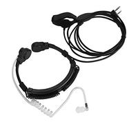 PUSOKEI 120dB Throat Mic Headset Earpiece Throat Microphone for Various Transceivers, Black
