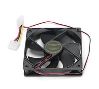 PUSOKEI 120mm Case Fan 7 Blades High Performance CPU Air Cooler Heat Dissipation Shockproof Silent Double Ball Bearing 2600 Rpm Violent Fan, for PC Cases, CPU Coolers (Double Ball Black Fan)