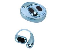 PUSOKEI 144 Languages AI Translator Earbuds Bluetooth 5.4 | Real-Time Translation Earphones For Travel And Business (Blue)