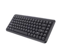 PUSOKEI 2.4G Wireless Keyboard, Bluetooth 5.1 Computer Keyboard with Numeric Pad, Scissor Switch, Sleep Mode, Multimedia Shortcut Keys, 84 Keys 75% Compact Keyboards for PC (Black)