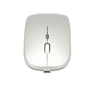 PUSOKEI 2.4G Wireless Mouse Portable Gaming Mouse Ultrathin Chargeable Mute 1600DPI Color Backlight, for Windows 2000, for XP, for WIN7, for WIN8, for WIN10, for Home, Office, Travel (Silver Gray)