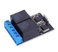 PUSOKEI 2 Channel Self Locking Actuator Relay Module 12V DC | Bistable Latching Circuit, Low Pulse Input, Separate NO NC COM Ports, MCU Control