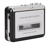 PUSOKEI 2-in-1 Cassette to MP3 Converter Player Music Audio Cassette Portable Cassette Player USB Cassette to MP3 Cassette Player with Headset for Laptop
