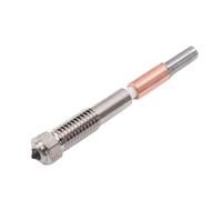PUSOKEI 2PCS Bimetal Nozzle 0.2mm Hardened Steel Tip 370°C for 3D | Upgrade Ceramic Throat, High Temp Hotend, Wear Resistant, Engineering Filament, Heavy Duty Extruder