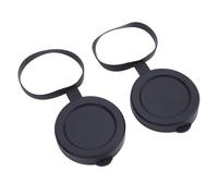 PUSOKEI 2Pcs Objective Lens Caps, Rubber Protective Snug Fit Telescope Lens Cover with Secure Suspension, for ID 61 to 64mm Monocular Binocular