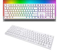 PUSOKEI 3 Mode Mechanical Keyboard, RGB Backlit Wireless Gaming Keyboard with Red Switch Support Hot Swap, for Computer PC Laptop