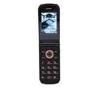 PUSOKEI 4G Senior Flip Cell Phone, Big Buttons Loud Flip Mobile Phone with 2.4 Inch Screen, 4800mAh Battery, 64MB+128MB Memory and Dual Magnet Speakers, for Elderly (Black)