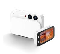 PUSOKEI 4K CCD Digital Camera with Touchscreen, 64MP Portable Compact Point and Shoot Camera, 16x Digital Zoom, Auto Focus, Telephoto, Wide Angle, Music and Video Player (White)