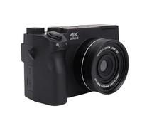 PUSOKEI 4K Digital Camera for Photography, 75MP HD Vlogging Camera with 3 Inch LCD Screen, Dual Lens, 18x Digital Zoom, Autofocus, LED Flash, Filters and Beauty, for Travel (Black)