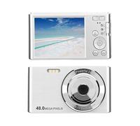 PUSOKEI 4K Digital Camera for Photography and Video, 48MP Portable Vlogging Camera, 16X Zoom, 2.8 Inch LCD Screen, Compact Travel Cameras for Teens Adult Beginner (Silver)