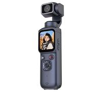 PUSOKEI 4K Vlogging Camera with WiFi, Handheld Video Camcorder with Audio & Video Recording, 330° Rotating Lens, Loop Recording, 1.72inch Touchscreen