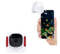PUSOKEI 4MP 2K Window Camera Bluetooth, 2.4/5GHz WiFi Indoor Cameras for Home Security, 140° Wide Angle, Al Color Night Vision, Motion Detection, 24/7 Recording, Easy & Quick Install