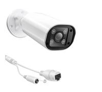 PUSOKEI 4MP PoE IP Security Camera with 4 LED Lights, 105° Wide Angle, 24/7 Recording, IP66 Water proof, Built in Mic, Color Night Vision & AI Motion Detection