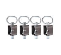 PUSOKEI 4Pcs Weld On Trailer Gate Spring Latch Lock Carbon Steel | Heavy Duty Build, One Hand Operation, Flat Base For Welding, Tailgate Door Hardware, Ramp Truck Use