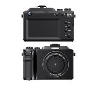 PUSOKEI 5K 80MP Digital Camera, WiFi Vlogging Camera for YouTube, UHD Autofocus with 18X Digital Zoom, Anti Shake with Hand Strap for Photography Video (Black)