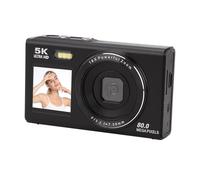PUSOKEI 5K Digital Camera - 80MP Retro Camera for Photography, 18X Zoom, Dual Lens, WiFi Video Camera with 2.8" & 1.5" HD Screen, Webcam Function, for Beginners Teens Kids (32GB)