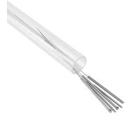 PUSOKEI 5Pcs 3D Printer Cleaning Needles 0.2mm 0.3mm 0.4mm 0.5mm 0.6mm Cleaning Needles Kit for Duplicator, MakerBot, RepRap, 3D Printer (Silver)