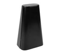 PUSOKEI 6 Inch Cowbell No Hole Metal Cow Bell Noise Maker Percussion Instrument for Drum Set Band Practice Accompaniment (Black)