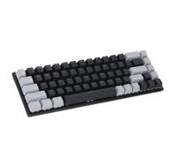PUSOKEI 60% Mechanical Gaming Keyboard, 68 Keys Mini Wired Gaming Keyboard with Dynamic RGB Backlit, Blue Switch, Full Keys Anti Ghosting, Double Color Keycaps, for PC Laptop (Grey Black)