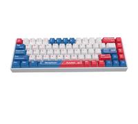 PUSOKEI 60% Mechanical Gaming Keyboard, Bluetooth/2.4G/Wired Keyboard, RGB Backlit Gaming Keyboard with Blue Switches, 68 Keys Mini Compact Keyboard for Laptop PC Gamer