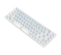 PUSOKEI 60 Percent Mechanical Keyboard, RGB Backlit Wired Gaming Keyboard, Hot Swappable Blue Switch, Full Anti Ghosting, 68 Keys Compact Keyboards for PC (Transparent)