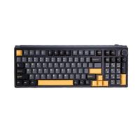 PUSOKEI 98 Keys Mechanical Gaming Keyboard, 3 Mode Wired Wireless 5.0, RGB Backlit with Customizable Lighting, Hot Swappable Switches for PC Laptop Gamers (Black)