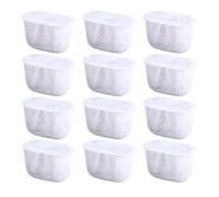 PUSOKEI Activated Charcoal Water Filters for Coffee Makers | 12 Pack Replacement Fit ES601 655 701 Non Woven Coconut Shell