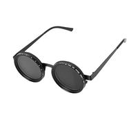 PUSOKEI Adjustable Tint Sunglasses 49MM Lens ND Filter, Circle Polarized Sunglasses, Round Polarized Glasses for Travel Outdoor Activities