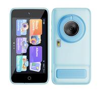PUSOKEI AI Kids Camera with WiFi, Photo Recognition, Voice Dialogue, Dual Lens, Multi Effects, 16GB Storage, 4 Inch Screen AI Learning Digital Video Camera (Blue)